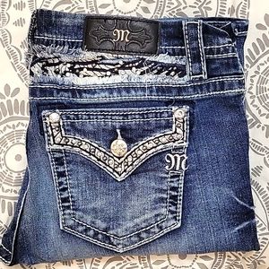 MISS ME Boot Cut Jeans. Size 28 Inseam 31"